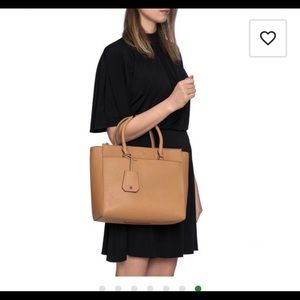 Tory Burch Robinson Double Zip Satchel Tan $598